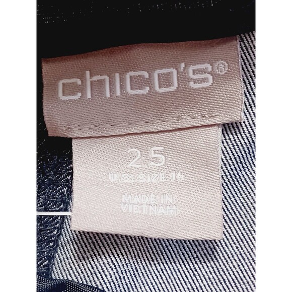 Chico's Women's Secret Stretch Straight Leg Crop Pants Size 14 - Picture 9 of 10